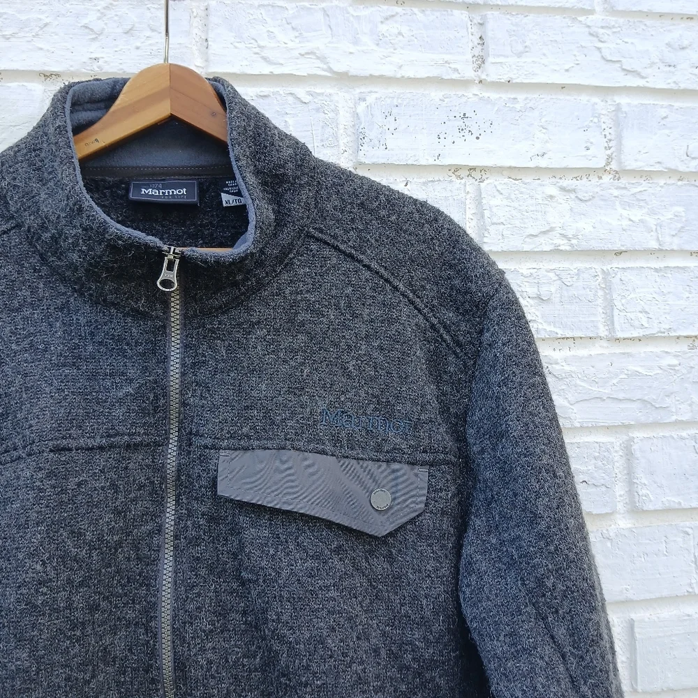 Marmot Poacher Pile Wool Blend Jacket Gray